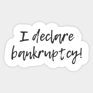 Bankruptcy Sticker